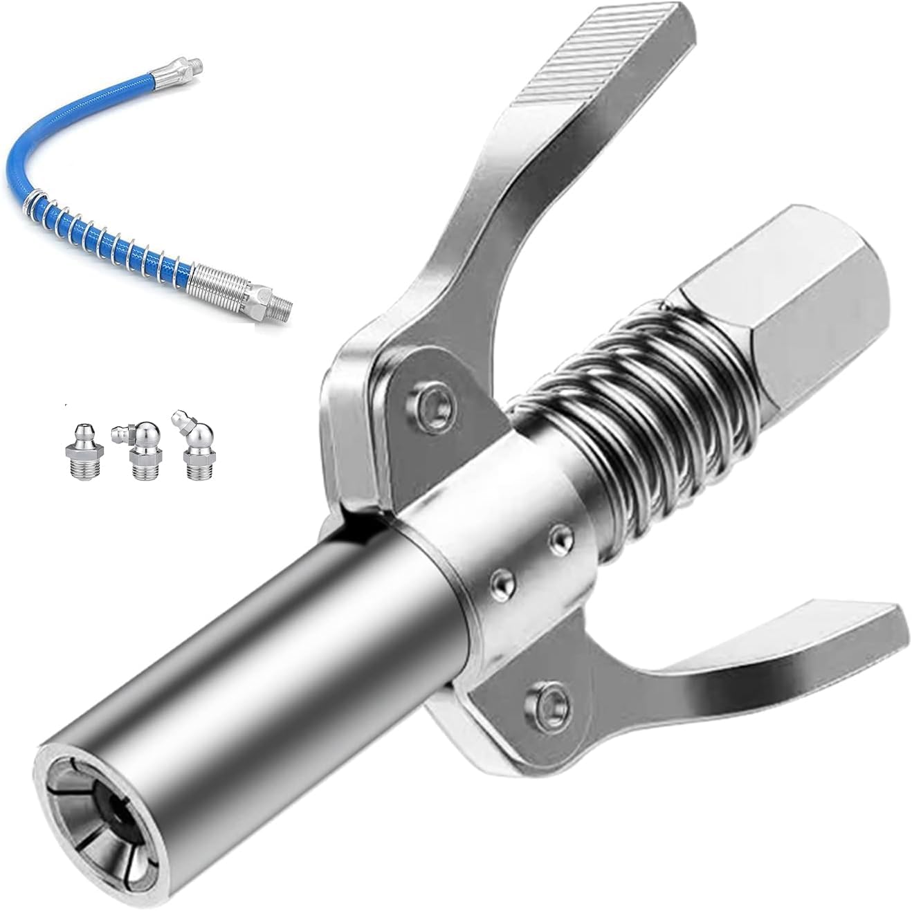 Double Handle High Pressure Quick Release Grease Coupler