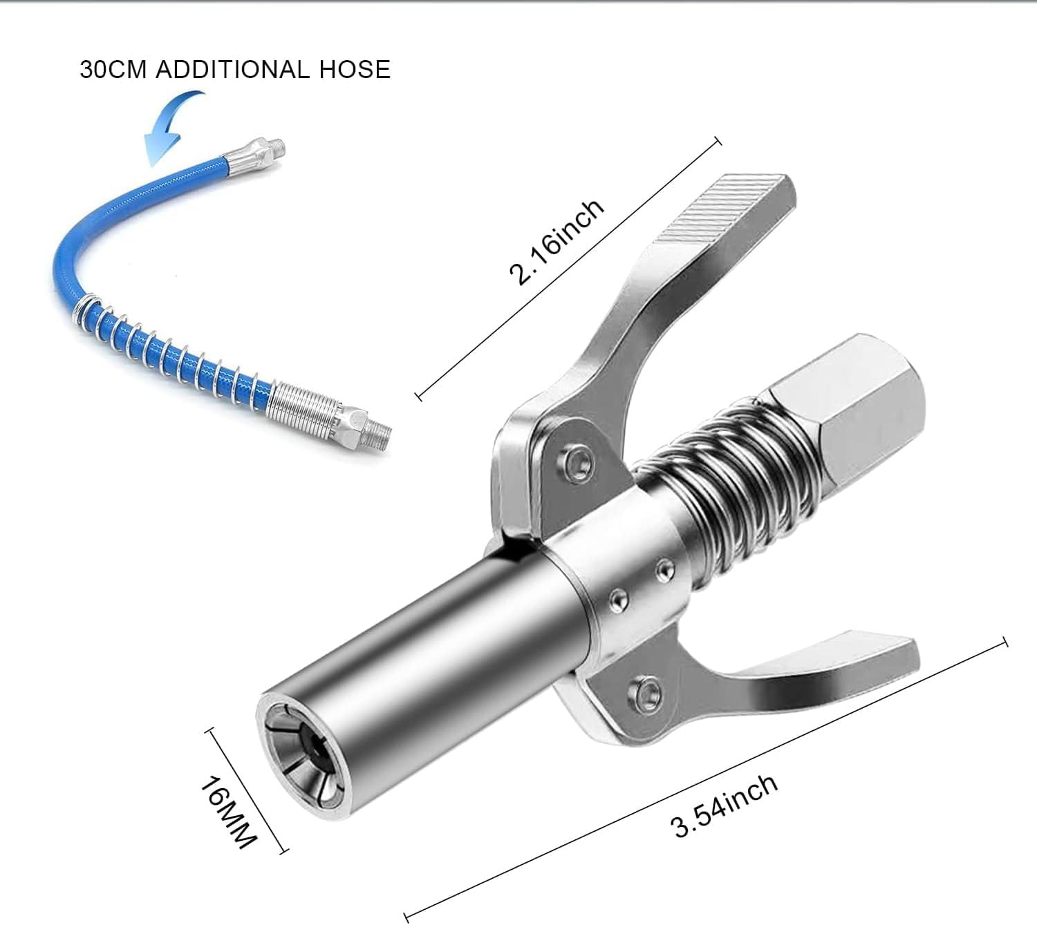 Double Handle High Pressure Quick Release Grease Coupler
