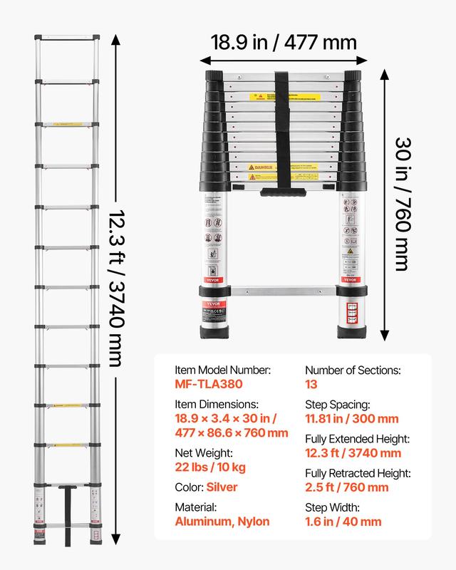 Multi-purpose Telescoping Ladder